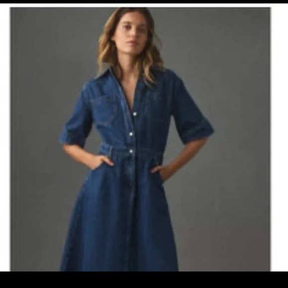 Anthropologie ALIGNE Mateo Denim Dress 
size 4 - Picture 3 of 12